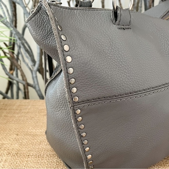 The Sak Silverlake Gray Studded Shopper Shoulder Bag - Picture 9 of 14